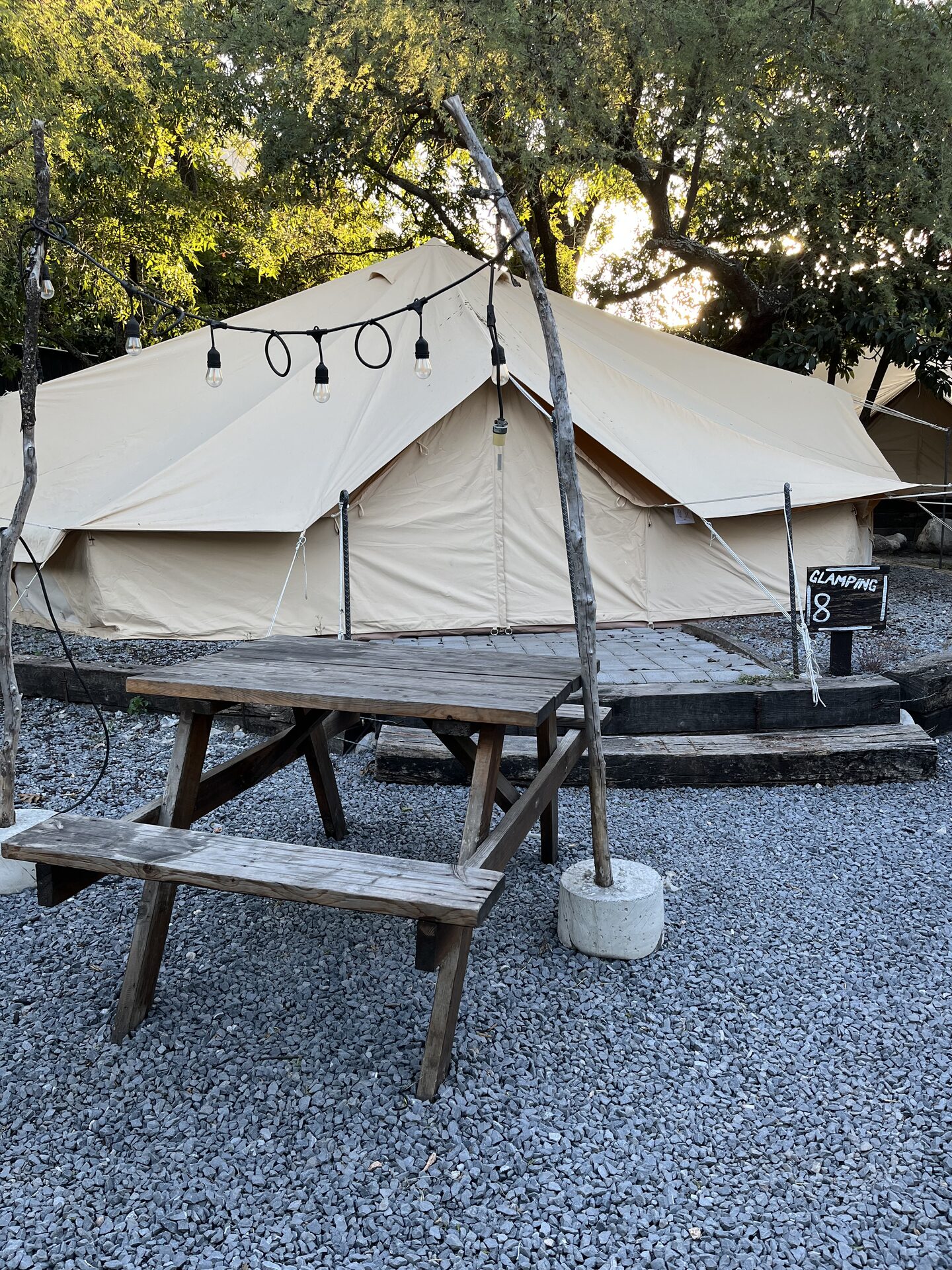 Glamping Cama King Size con Baño Privado