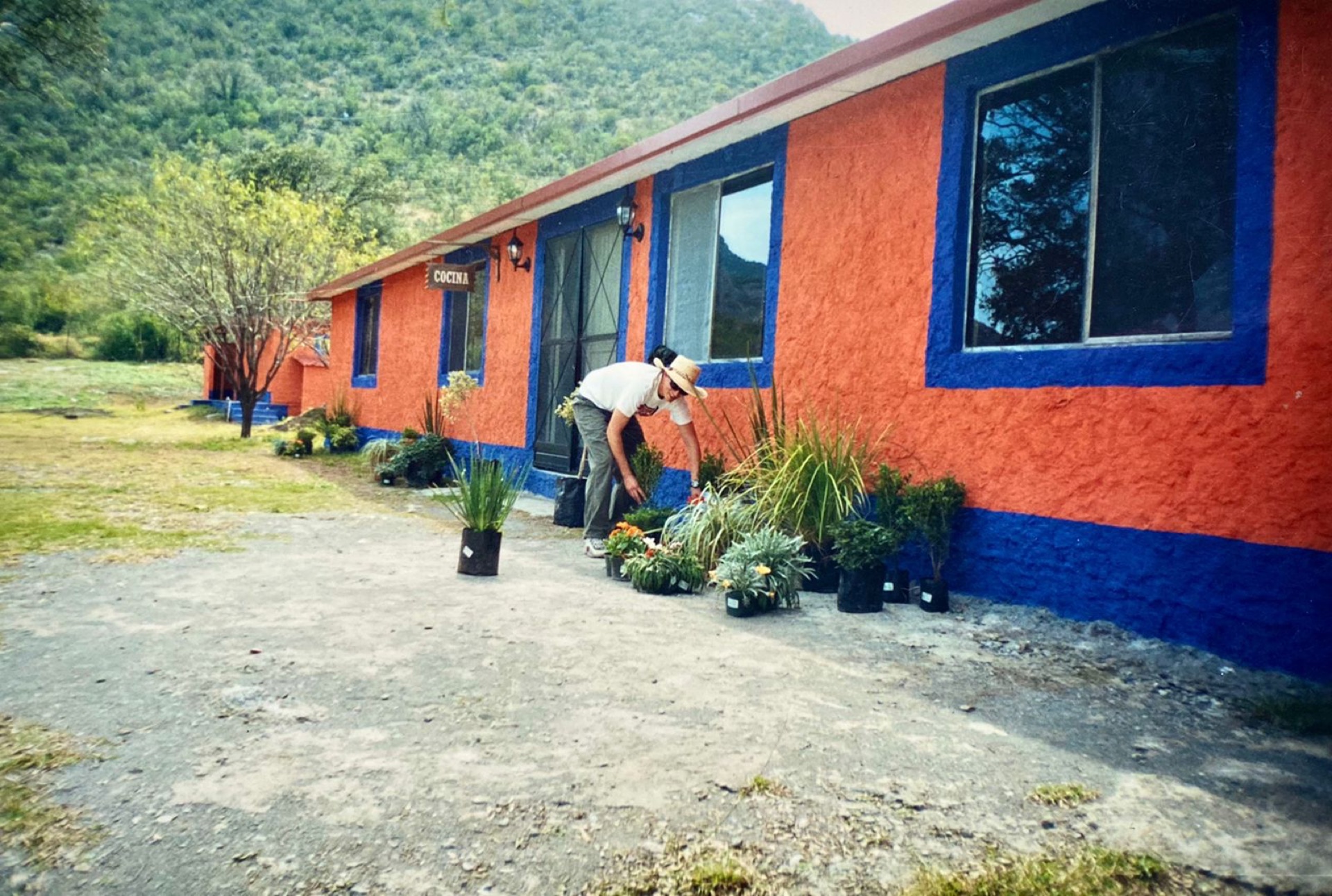 Las primeras cabañas naranjas de la posada